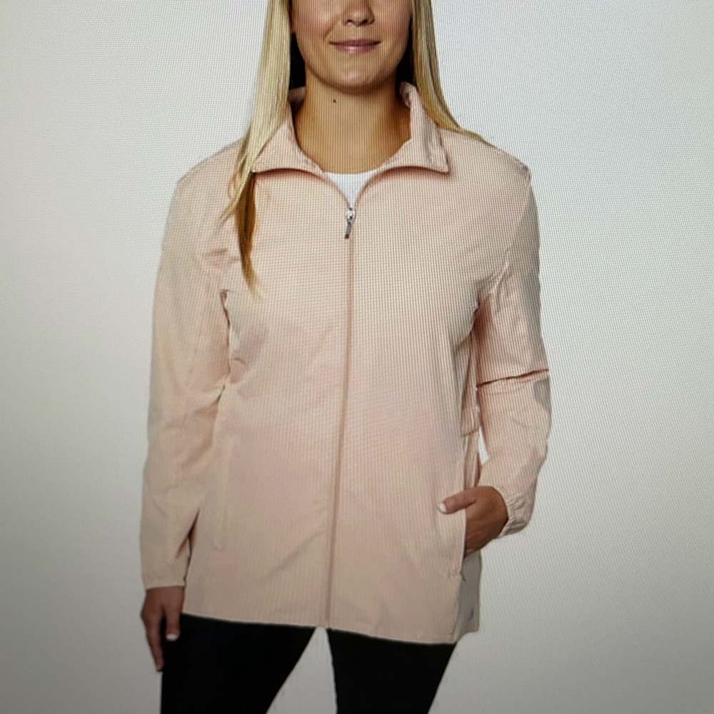 Hang Ten Women’s Peach UPF 50+ Water Repellant Hybrid Jacket Lightweight Size XL